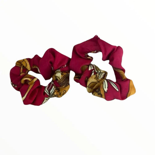 Duo mini chouchou satin floral