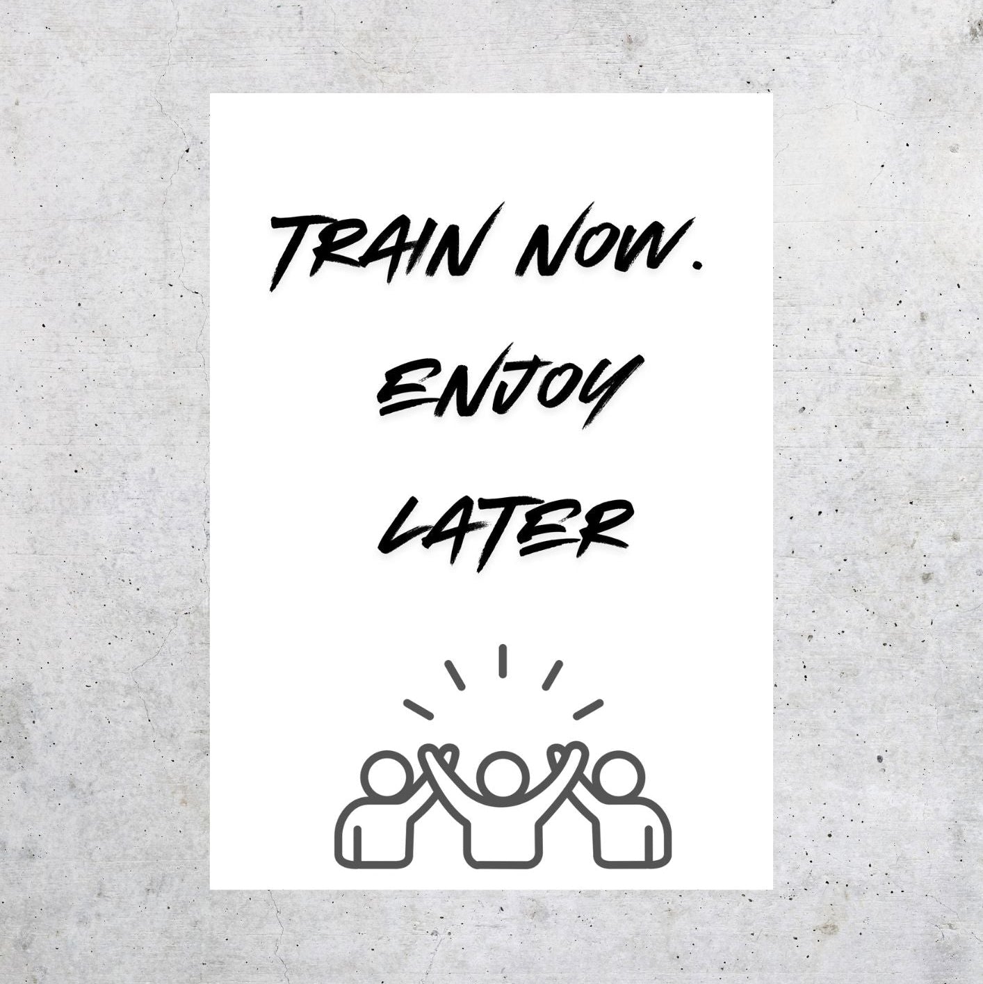 Printable fitness motivation wall art digital poster