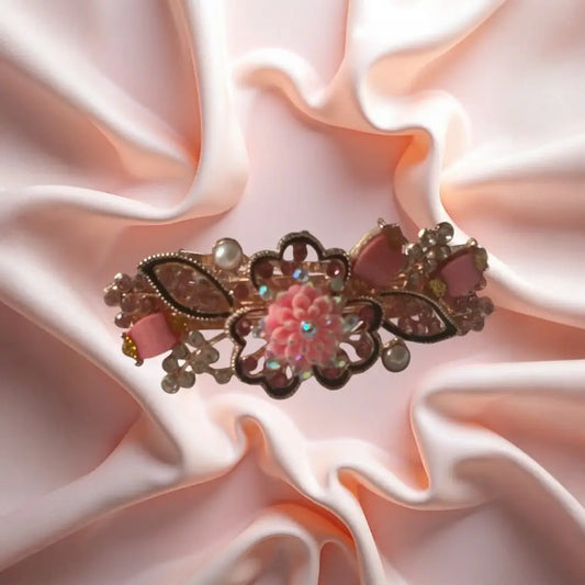 grande barrette rose