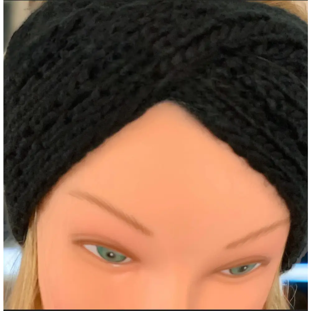 Bandeau en tricot noir