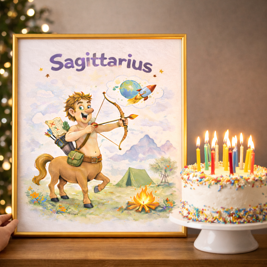 Idee cadeau zodiaque Sagittaire personnalise et symbolique