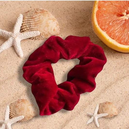 Le Chouchou en Velours Bordeaux: Élégance et Confort Absolu pour Vos Cheveux - Chouchous élastiques