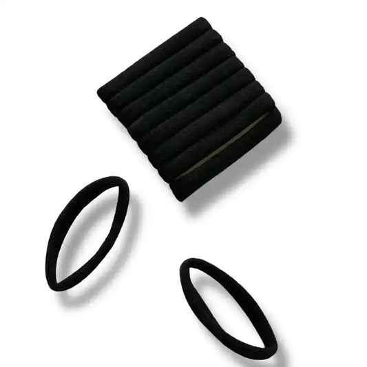 Élastique à cheveux noir confortable pour usage quotidien