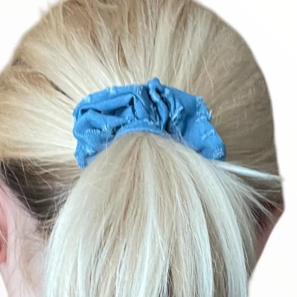 Chouchou cheveux en Denim Jeans Bleu – Accessoires Cheveux Tendance et