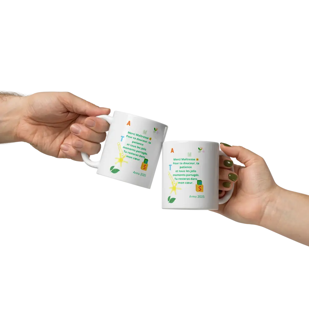 Mug ’Merci Maitresse’ – Un Cadeau Maitresse
