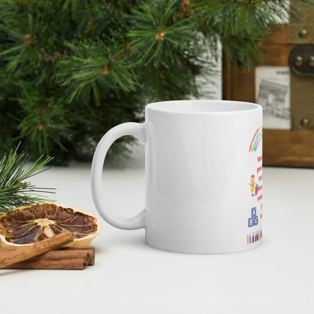 Mug Merci Maîtresse – Idée Cadeau de Fin d’Année École