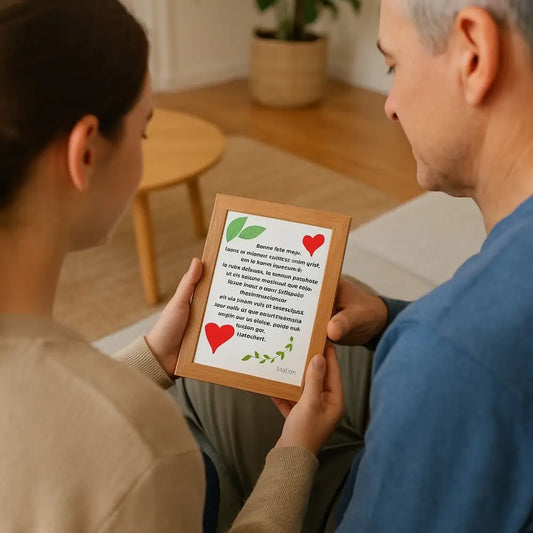 Petite Affiche Personnalisée – Cadeau Fête des Pères Original