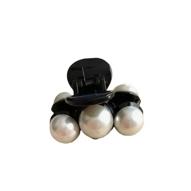 petite pince crabe perles blanches