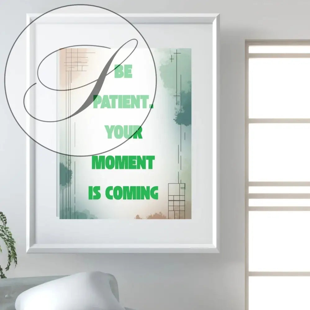 Affiche message motivation à imprimer, décoration murale minimaliste