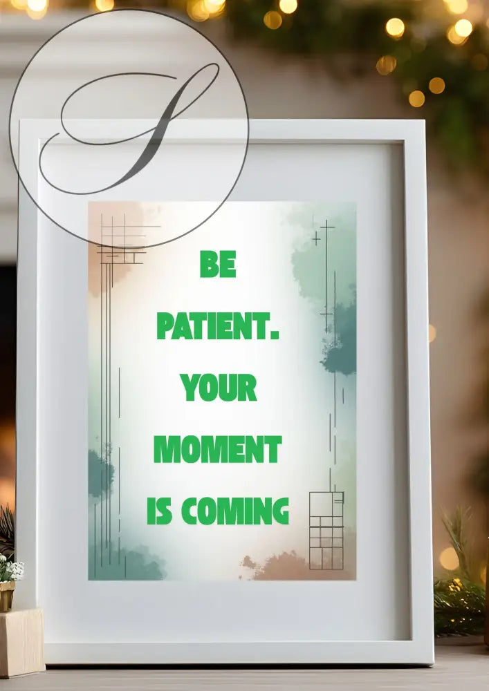 Affiche motivation minimaliste encadrée, décoration murale moderne
