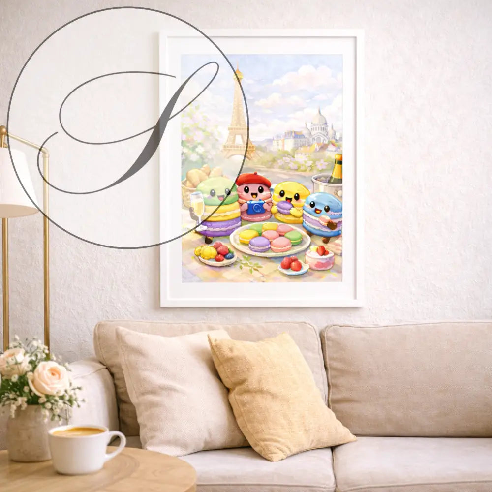 Poster Paris pour décoration murale dans une chambre moderne