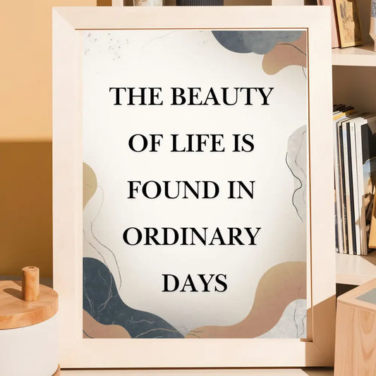 Printable quote wall art neutral aesthetic poster