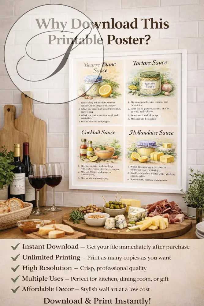 Déco mur cuisine minimaliste avec affiche recette et décoration murale cuisine