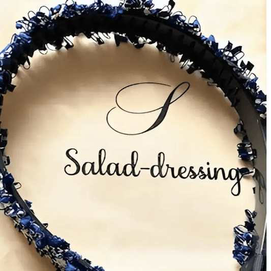 Serre-tête en Tweed Bleu Femme | Bandeau Chic Élégant pour - Serre-têtes