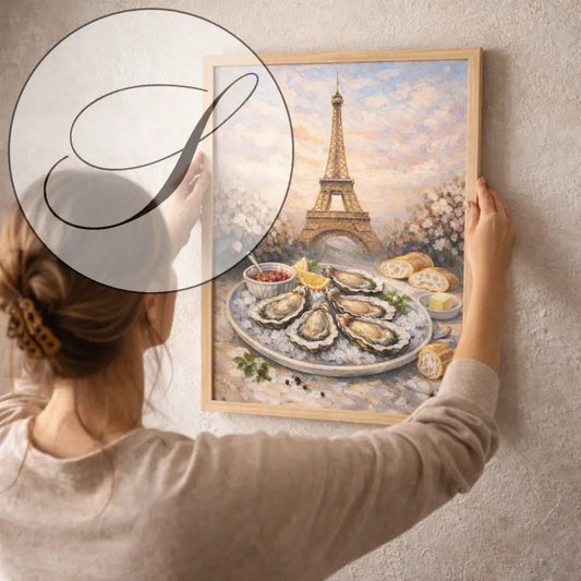 Affiche Paris artistique pour décoration murale représentant les souvenirs de Paris