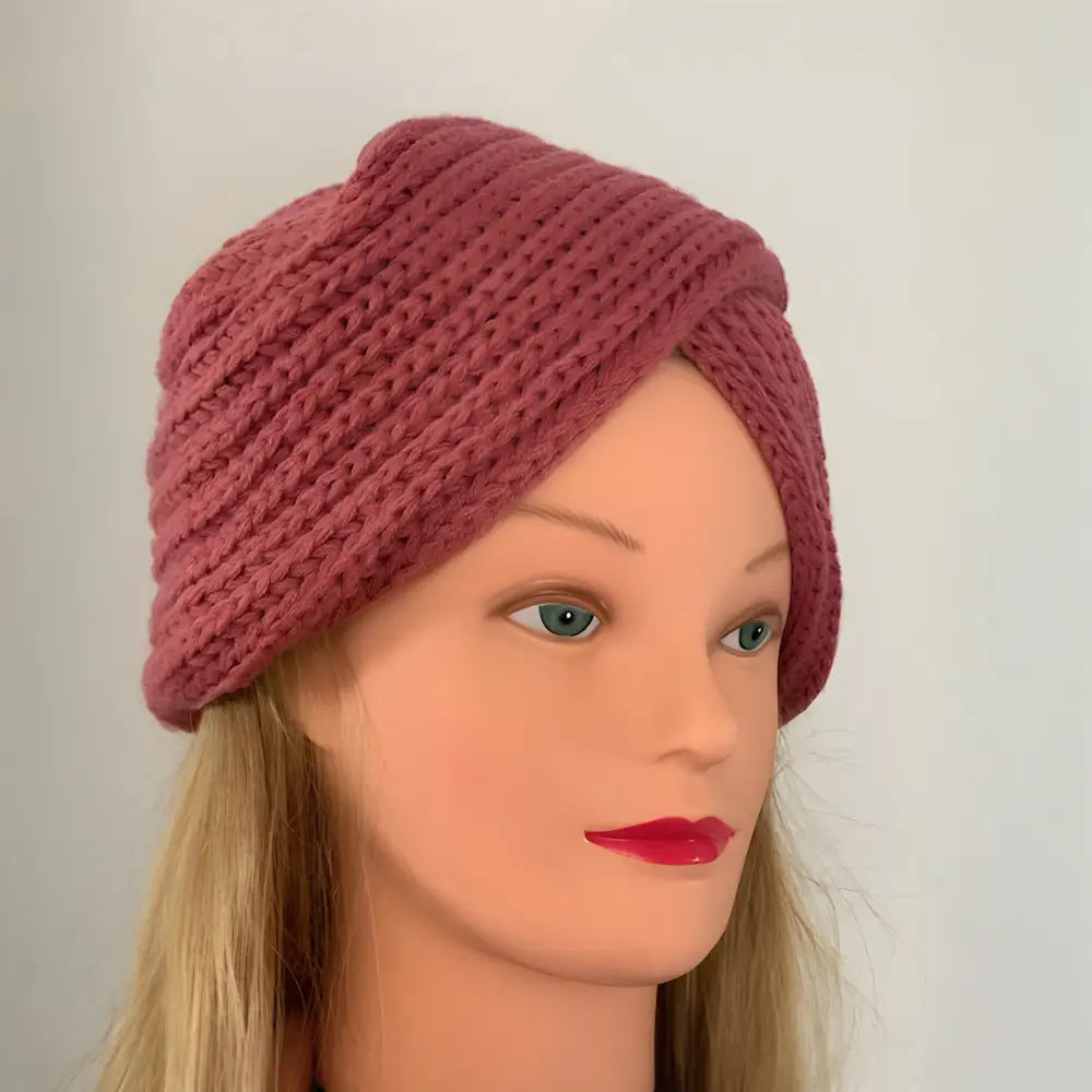 turban femme tricotee