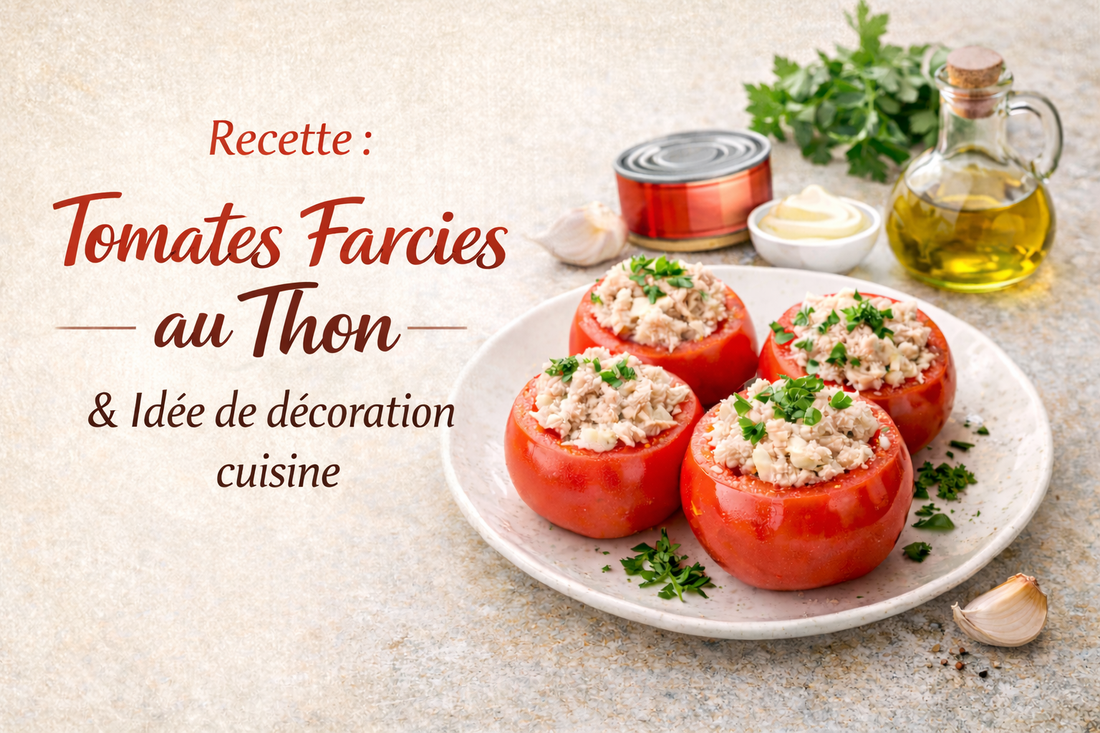 Recette facile : tomates farcies au thon + idée déco cuisine