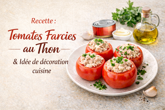 Recette facile : tomates farcies au thon + idée déco cuisine