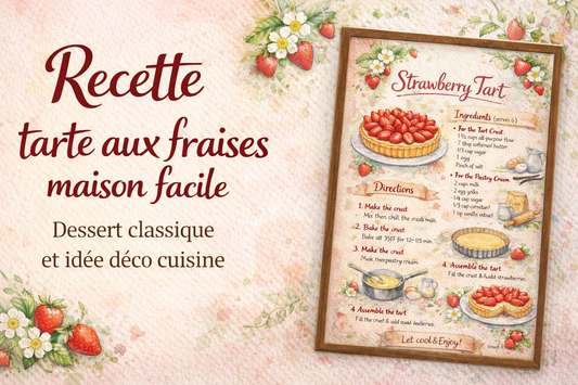 Recette de tarte aux fraises facile : dessert maison gourmand