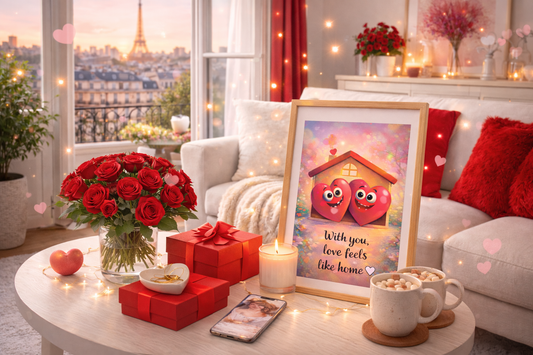idée cadeau Saint-Valentin décoration maison
