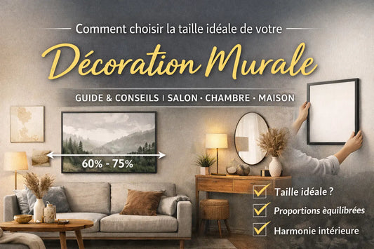 Comment choisir la taille idéale de votre décoration murale