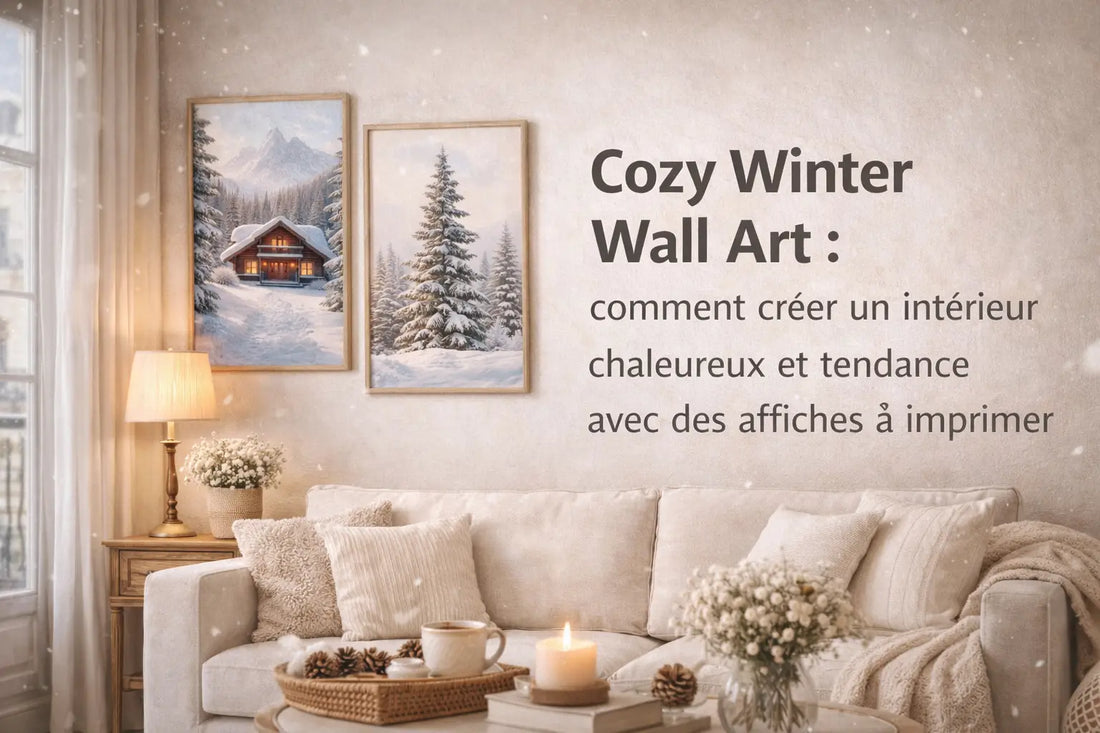 Scandinavian and cozy interior design with minimalist wall art poster