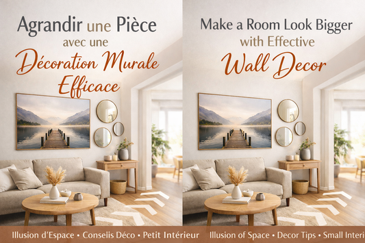 Comment créer une décoration murale qui agrandit visuellement une pièce
