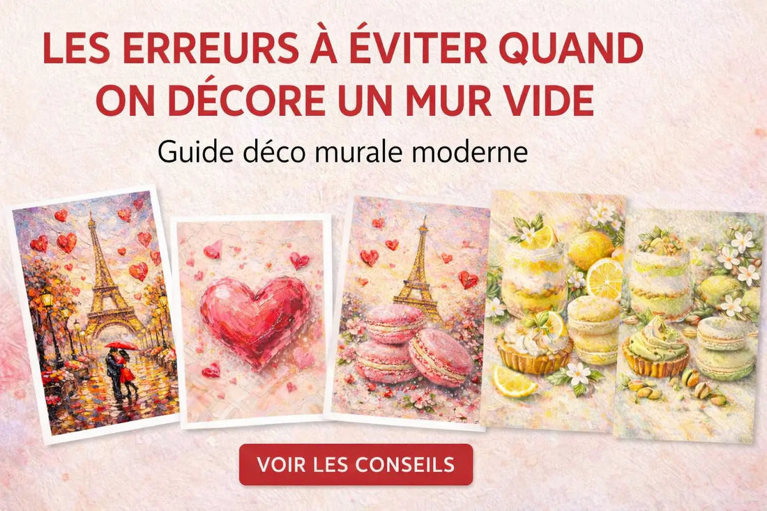 Les erreurs à éviter quand on décore un mur vide (guide déco murale moderne)