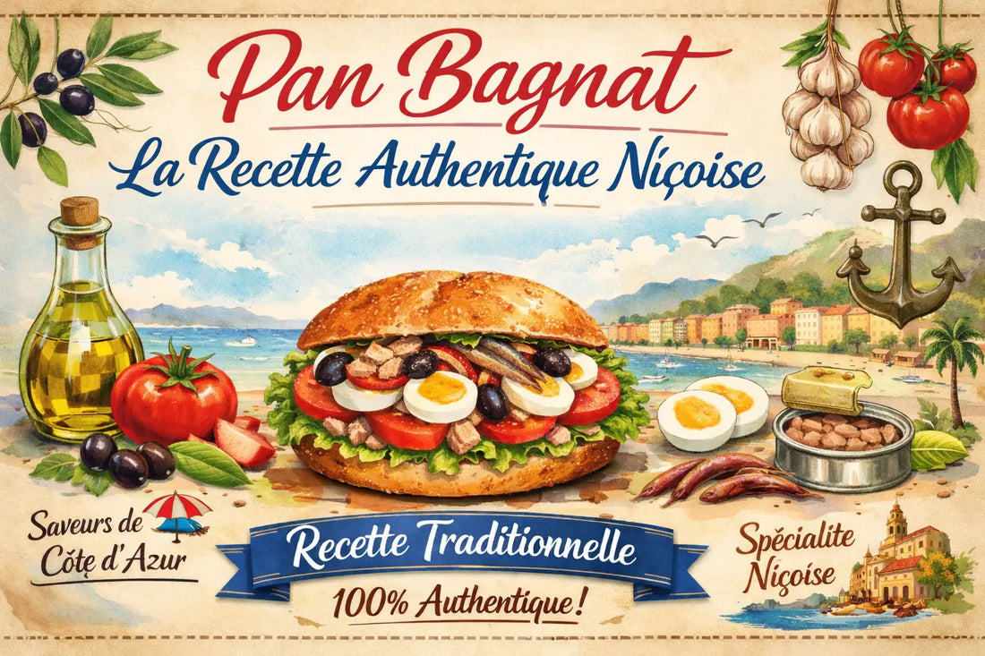 Pan Bagnat: La Recette Authentique Niçoise +deco mural