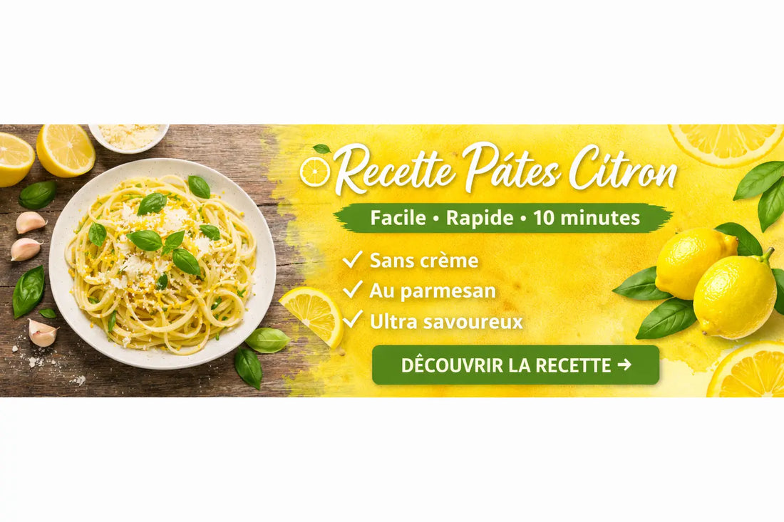 Recette pâtes citron: facile rapide et prête en 10 minutes