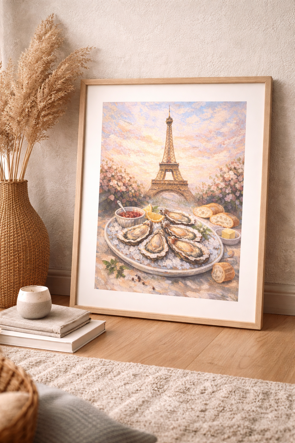 Paris Poster – Artistic Paris Poster, Souvenirs of Paris, Elegant Wall Decor