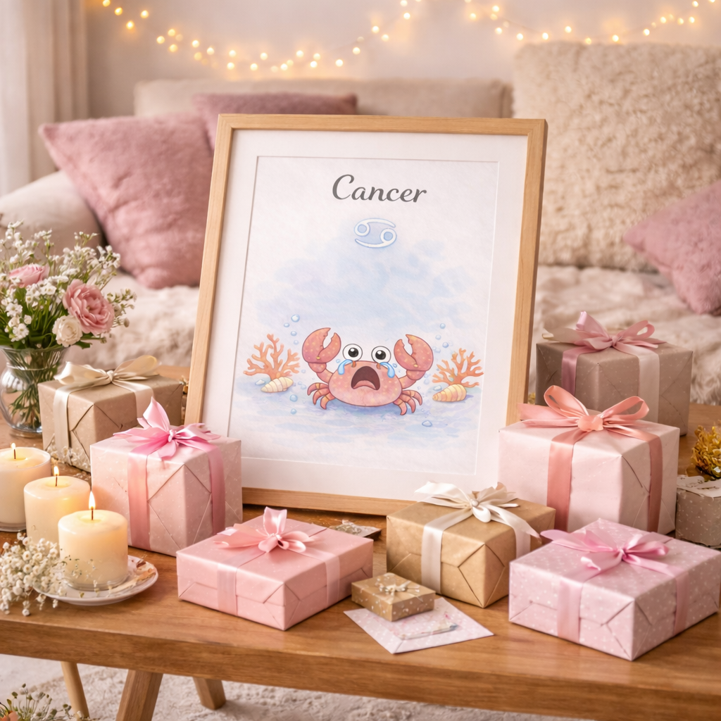 Cadeau Cancer Élégant – Poster Astrologique Téléchargeable