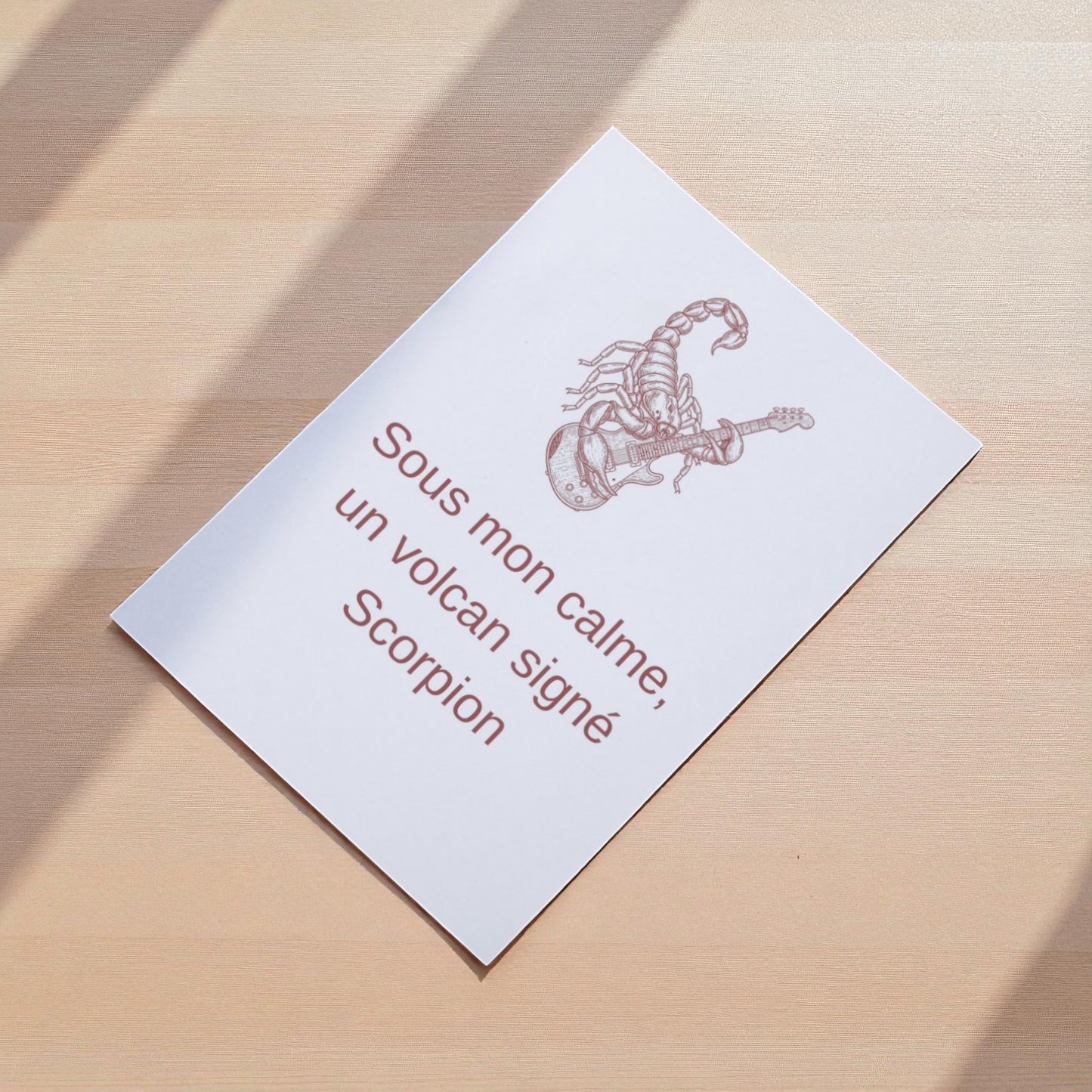 Poster Scorpion – Affiche Signe Astrologique Scorpion , Idée Cadeau Anniversaire