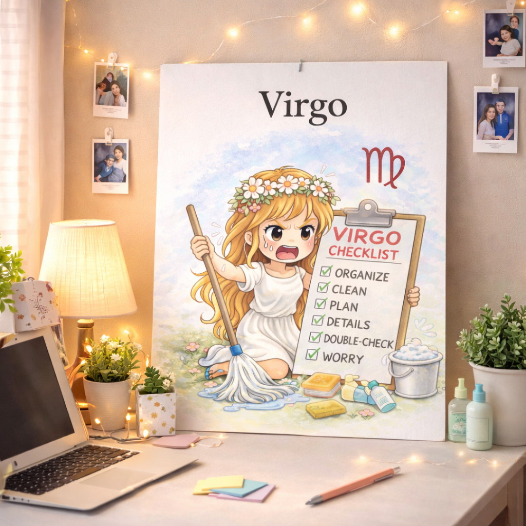 Affiche Signe Astrologique Vierge à Imprimer