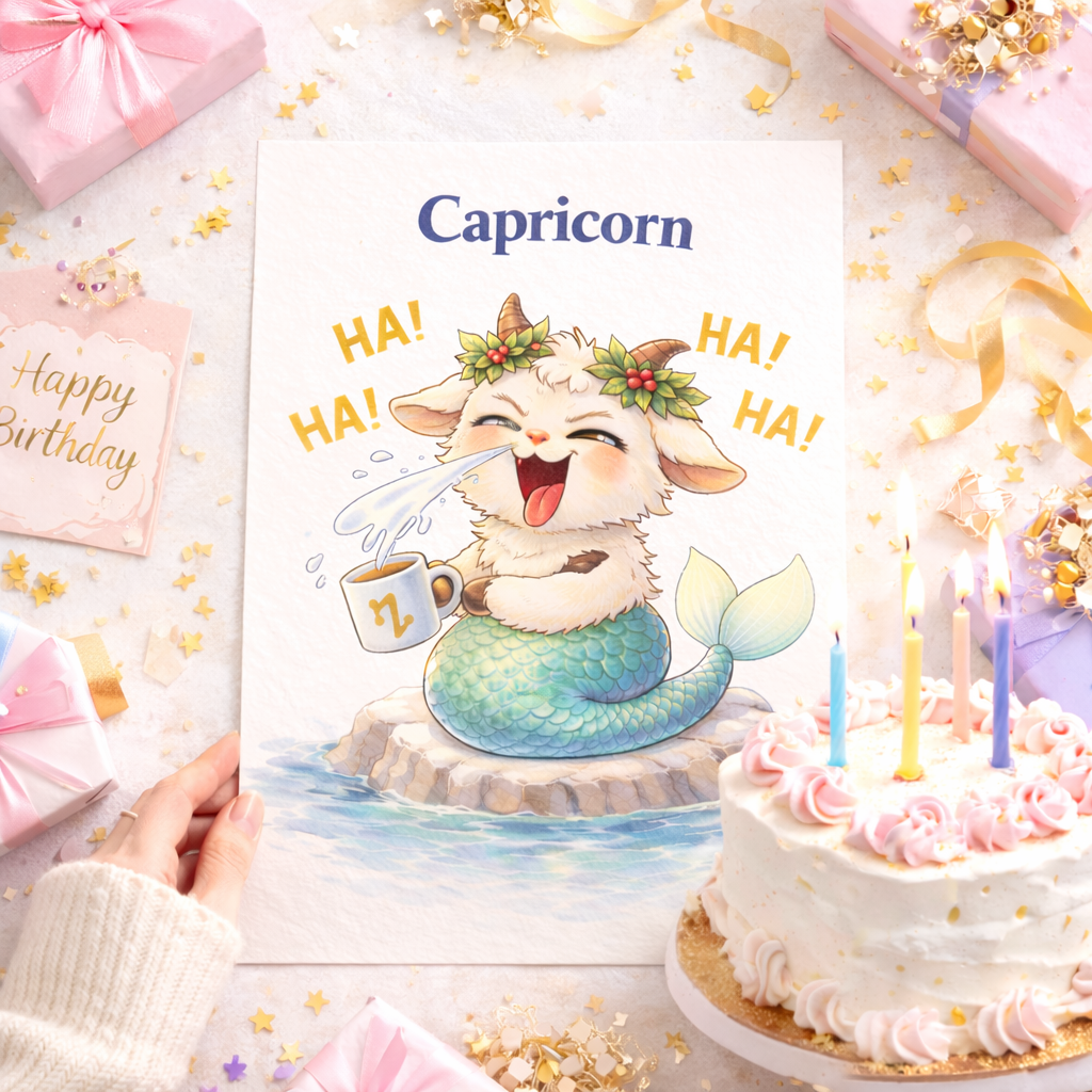 dée Cadeau Signe Astrologique Capricorne – Affiche Zodiac à Imprimer