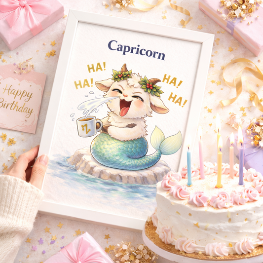 dée Cadeau Signe Astrologique Capricorne – Affiche Zodiac à Imprimer