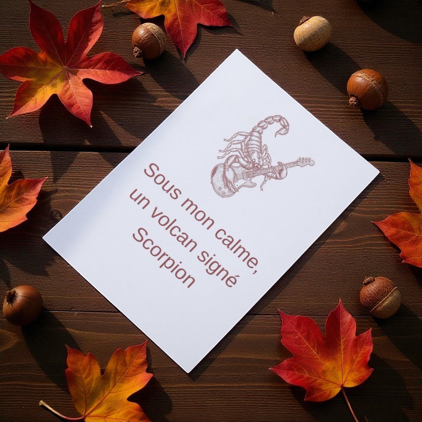 Poster Scorpion – Affiche Signe Astrologique Scorpion , Idée Cadeau Anniversaire