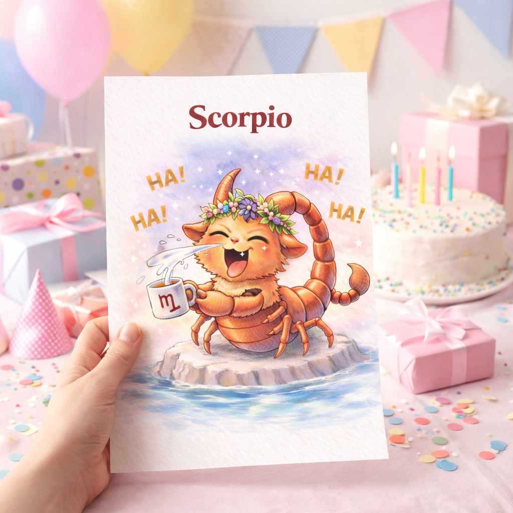 Affiche Signe Astrologique Scorpion à Imprimer