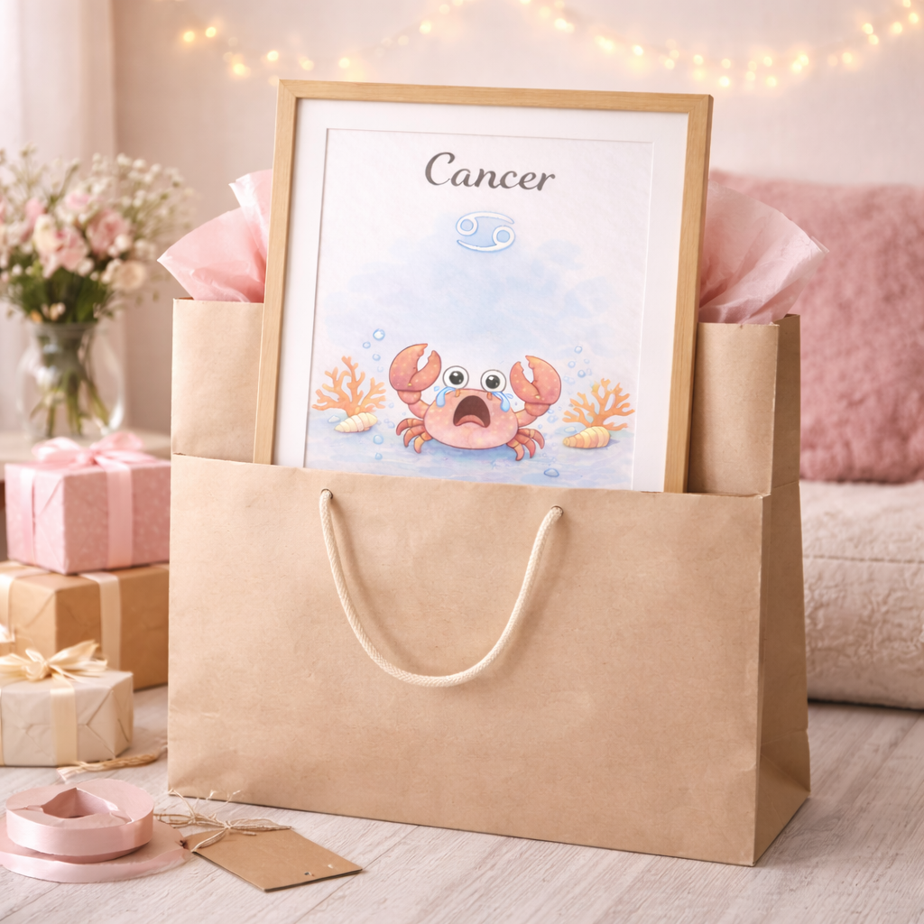 Cadeau Cancer Élégant – Poster Astrologique Téléchargeable