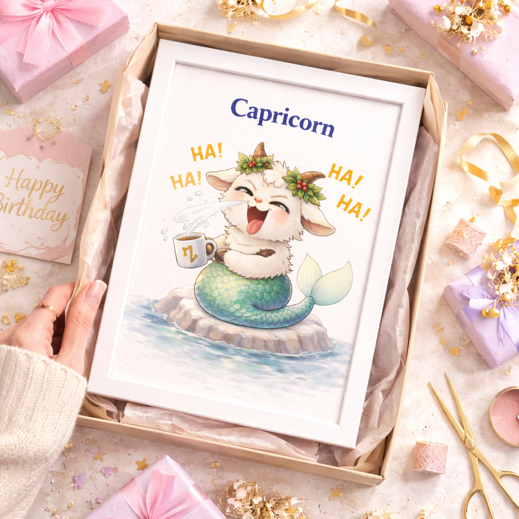 dée Cadeau Signe Astrologique Capricorne – Affiche Zodiac à Imprimer