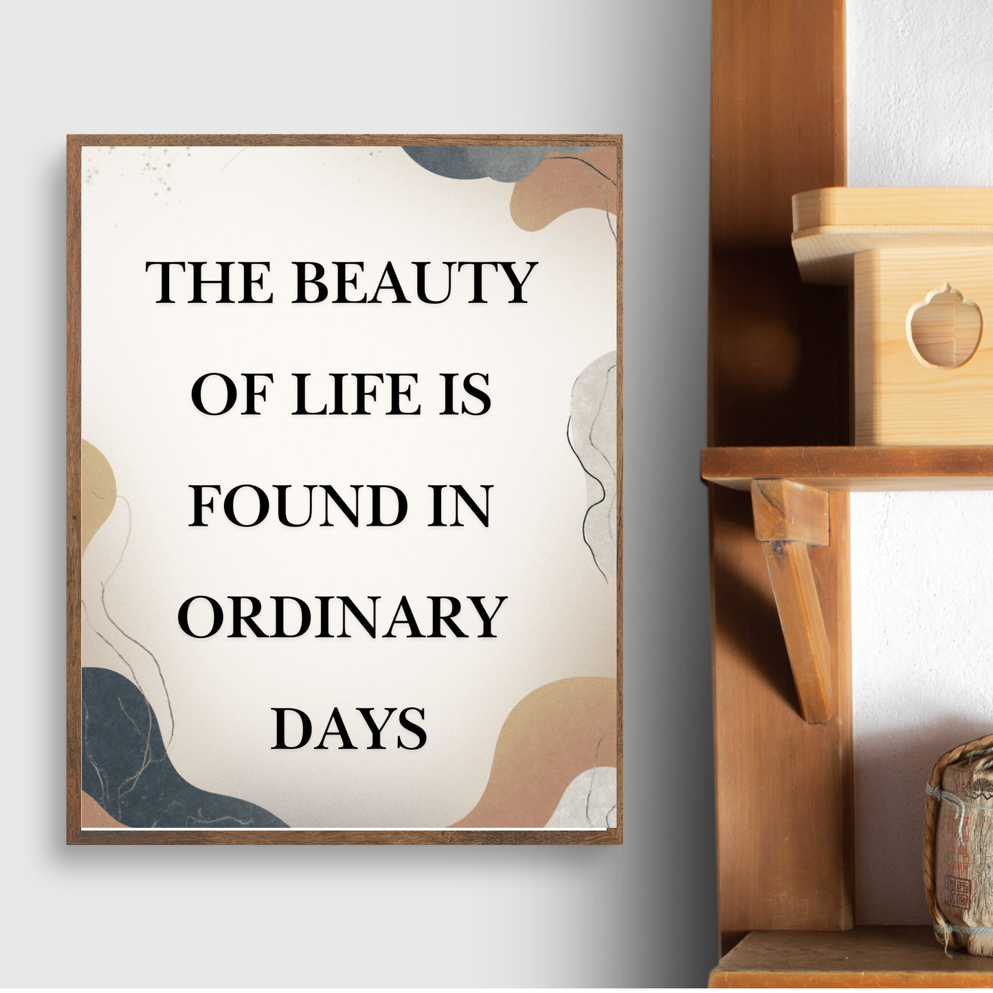 Printable Quote Wall Art – Neutral Aesthetic Poster Digital Download