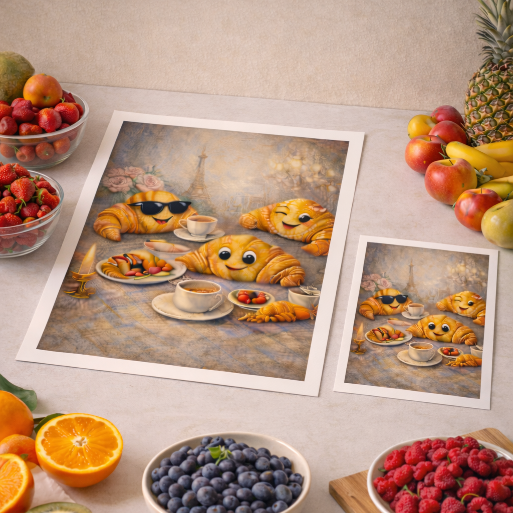 Kitchen Wall Decor Poster – Paris Souvenir (Downloadable)