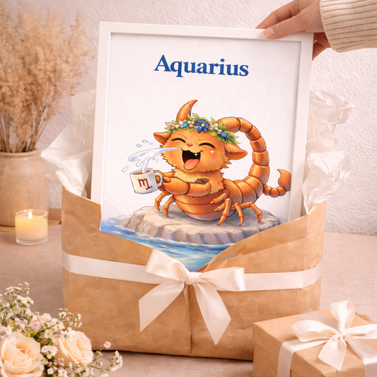 Affiche Signe Astrologique Verseau à Imprimer