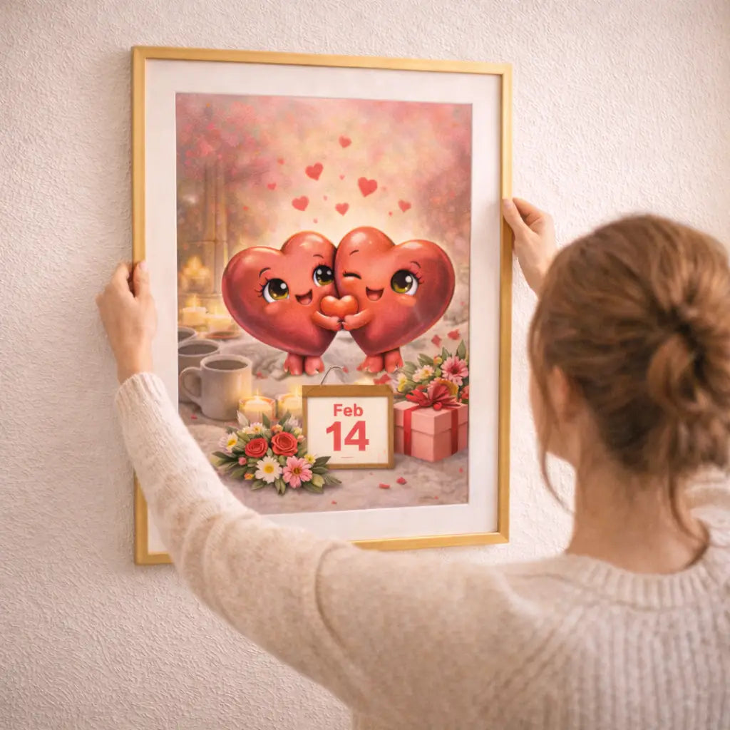 Saint-Valentin : sublimer votre décoration intérieure avec un poster mural