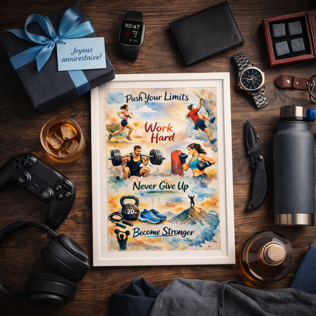 Affiche Motivation Sport – Art Inspirant à Imprimer