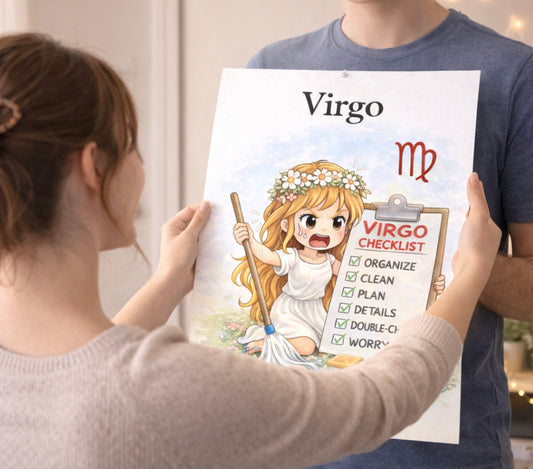 Affiche Signe Astrologique Vierge à Imprimer