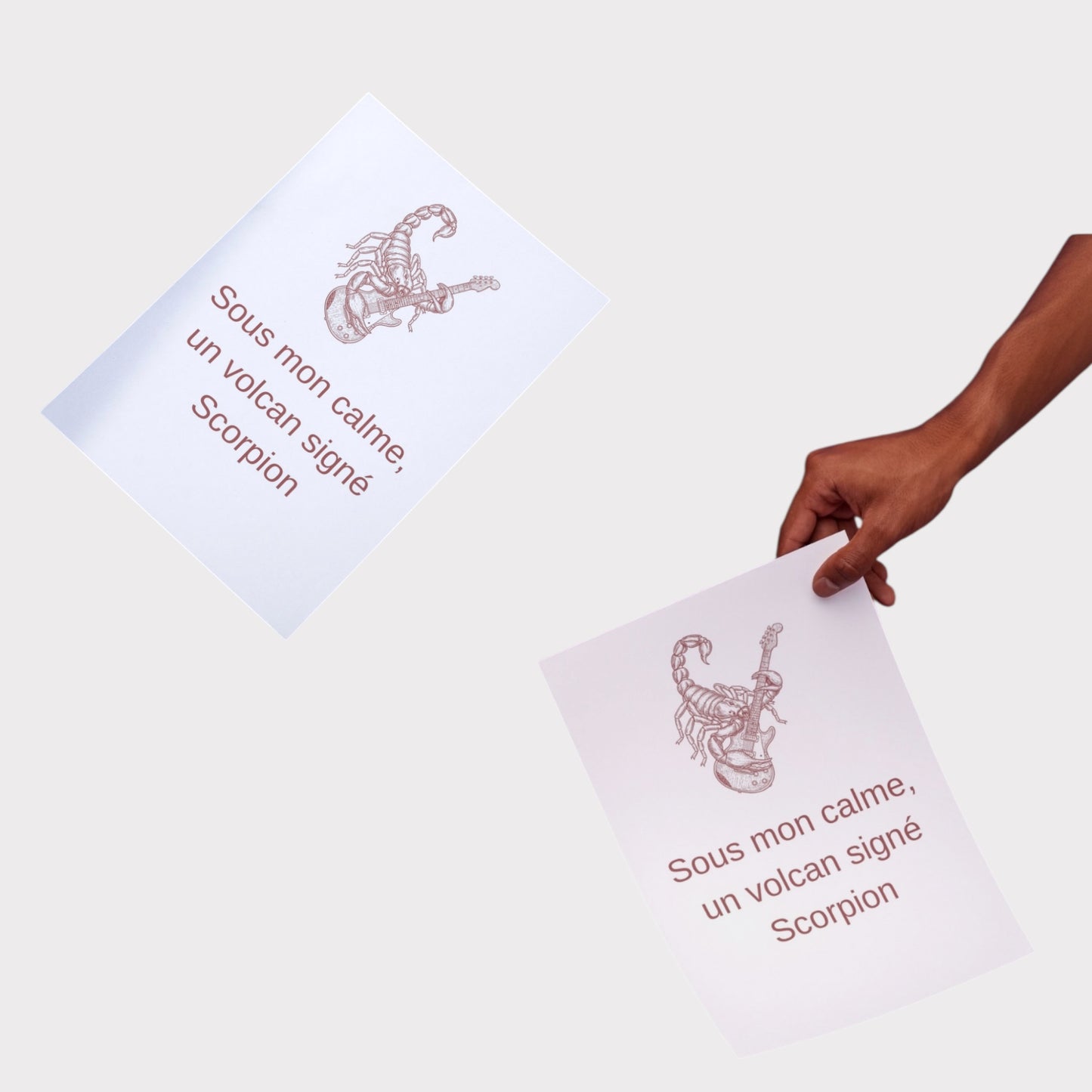 Poster Scorpion – Affiche Signe Astrologique Scorpion , Idée Cadeau Anniversaire