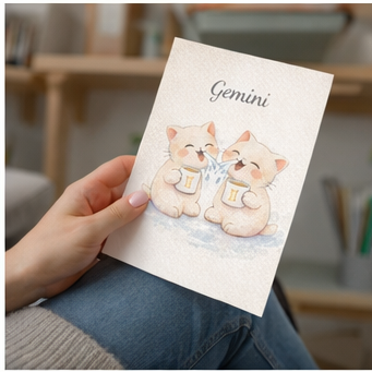Affiche Signe Astrologique Gémeaux à Imprimer