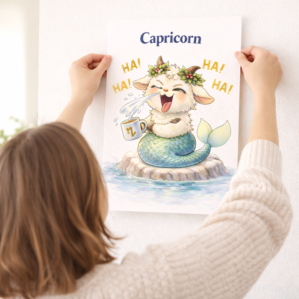 dée Cadeau Signe Astrologique Capricorne – Affiche Zodiac à Imprimer