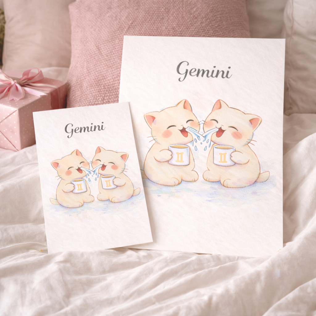 Affiche Signe Astrologique Gémeaux à Imprimer